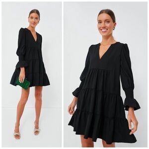 Tuckernuck || Pomander Place Kenzo Dress Tiered A-Line Long Sleeve Black XXXL